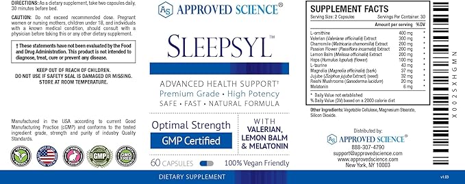 Approved Science Sleepsyl 60 Capsules