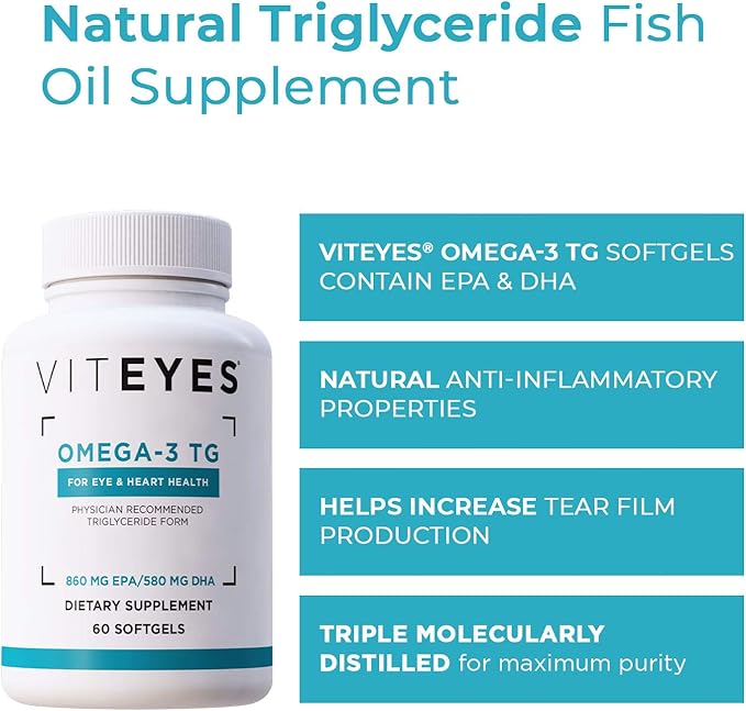 Viteyes Omega-3 TG Eye & Heart 60 Count