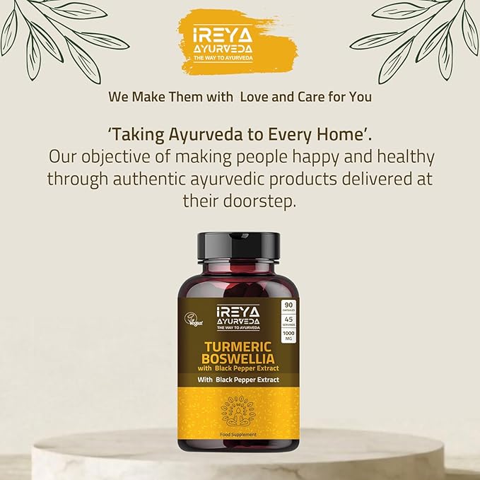 Boswellia Extract Capsules (90 Capsules) 1000 mg 45 Days