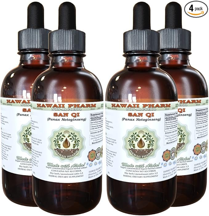 San Qi (Tian Qi) Alcohol-Free Liquid 4x4 fl.oz