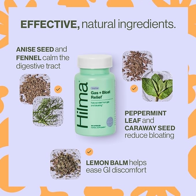 Hilma Natural Gas & Bloating Relief 50 Vegan