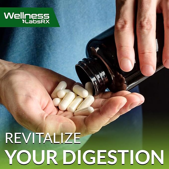 Digestive Enzymes with Probiotics and Prebiotics 450mg - 5 Billion 120 Capsules, 2 Packs