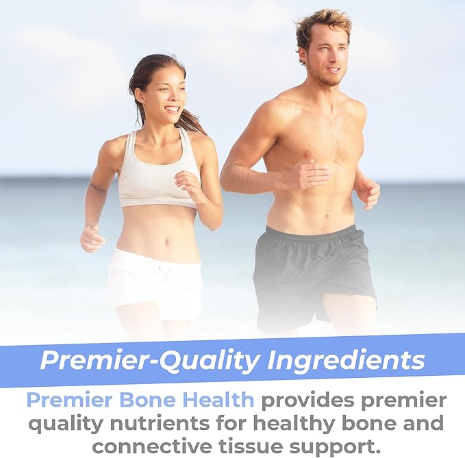 Premier Research Labs Premier Bone Health - Bone Health Vitamins, Bone Strength Supplement for Women & Men, Calcium Supplement with Vitamin K2, Healthy Bone Support - 90 Capsules