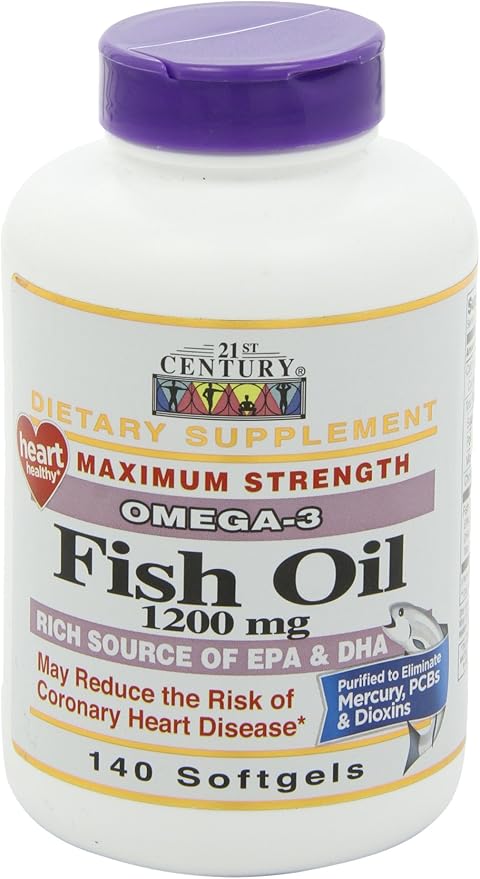 21st Century Fish Oil 1200 mg 140 Count