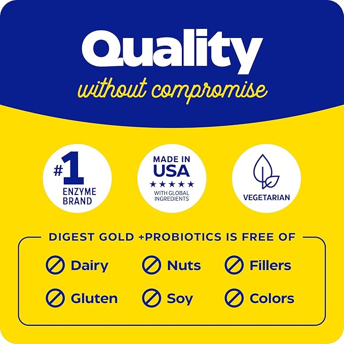 Enzymedica Digest Gold + Probiotics, 2-in-1 1.5 Billion 180 Count