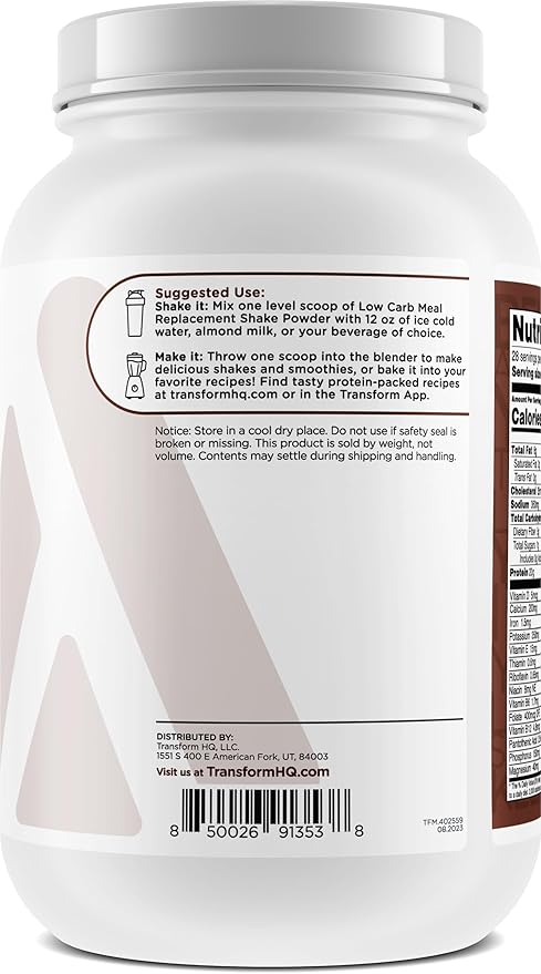TransformHQ Meal Replacement Shake Powder 28