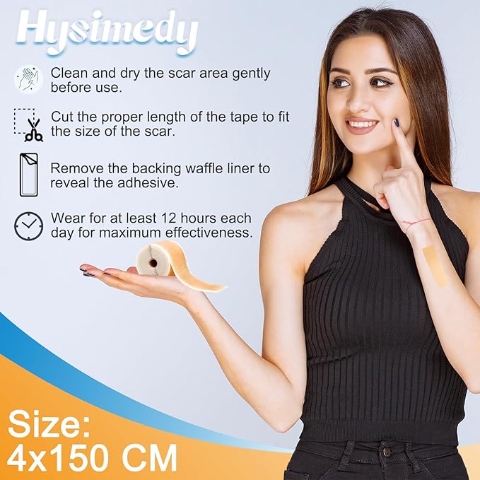 Silicone Scar Sheets Silicone Gel Scar (1.6" x 59"-1.5M) -