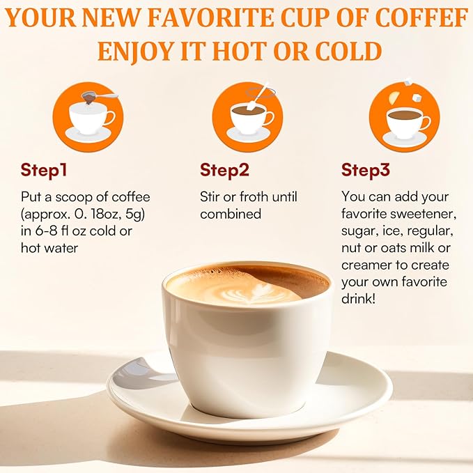 Mushroom Coffee - Mushroom Coffee Organic with 11 Superfood Mushrooms, Includes Lion's Mane, Reishi, Chaga, Cordyceps and Adaptogen*, Mushroom Supplement for Energy, Focus, Memory and Immunity - 53oz