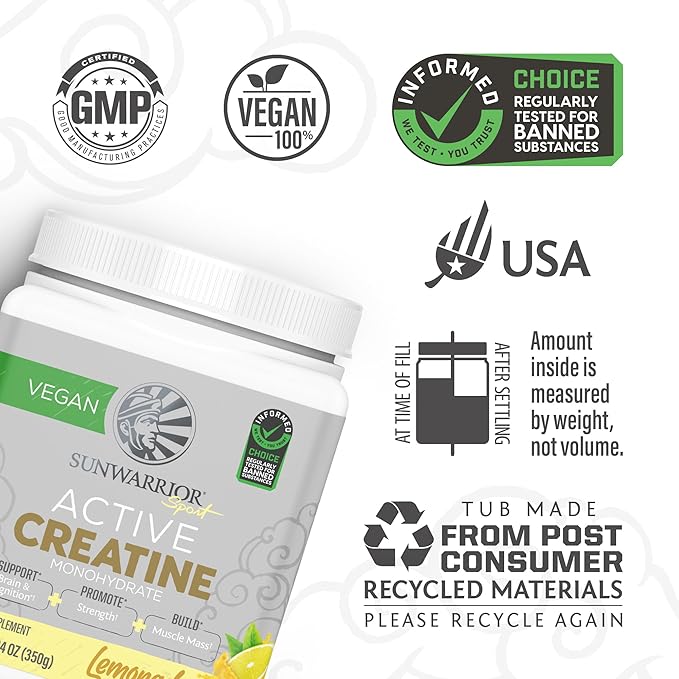 Creatine Monohydrate Powder Micronized PreWorkout Recovery Supplement (50 Servings)