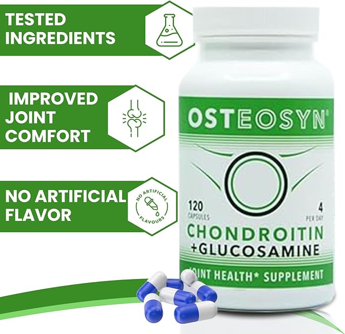 OSTEOSYN® by Synutra Pure CHONDROITIN 1200+ 30-Day Servings 120 Capsules, 4-Capsule Serving $1.67