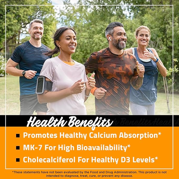 FarmHaven Vitamin D3 K2 Capsules - 5000 IU D3 and 100 mcg K2 - Cholecalciferol MK7 with Veggie Fruit Blend - Vitamin D K2 Supplement for Immune System & Heart Health - Vegetarian, Non-GMO, 90 Caps
