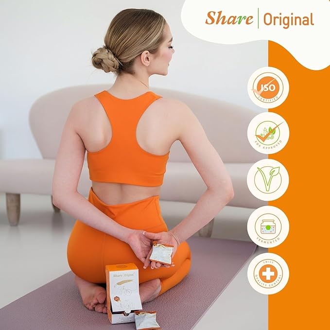 Share Original (7-pc Starter BOX) fermented Japanese apricot/plum 30+month fermented, vegan & individually wrapped, Share Swiss fermented