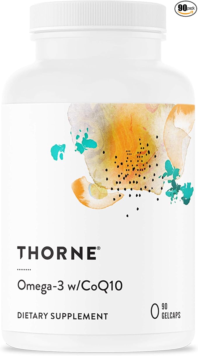 THORNE Omega-3 with CoQ10 Omega-3 Fatty CoQ10 - 90 Gelcaps