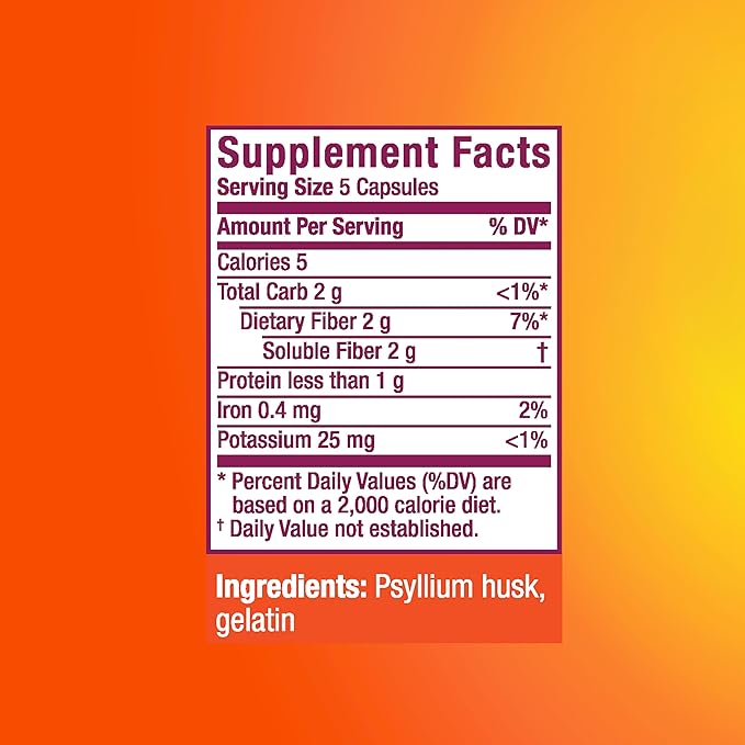 Metamucil Daily Fiber Supplement, 160 Capsules