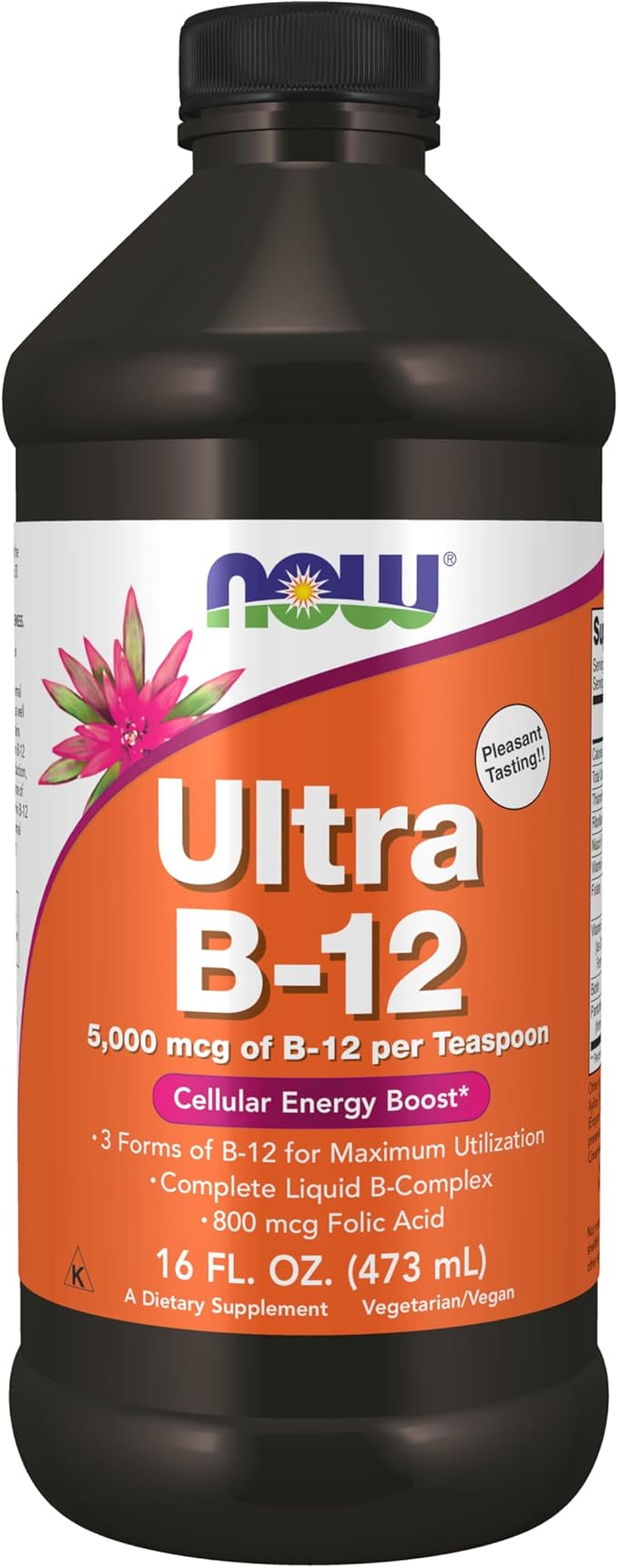 NOW Supplements, Ultra B-12, Liquid, 800 16-Ounce