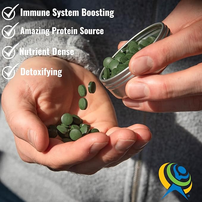 On Target Living Organic Spirulina Tablets 1000 Tablets