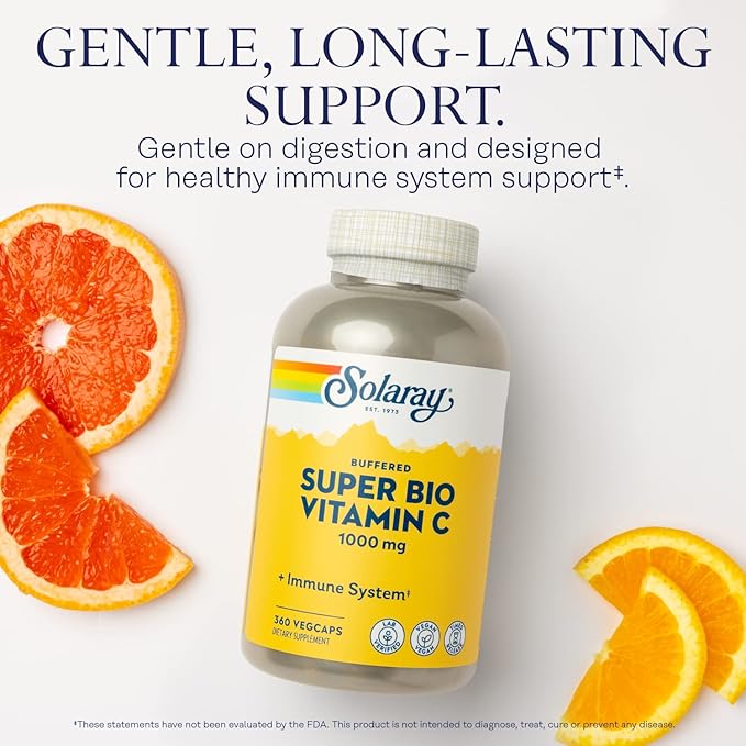 Solaray Super Bio C Buffered Vitamin 1000mg, 360 360 Ct.