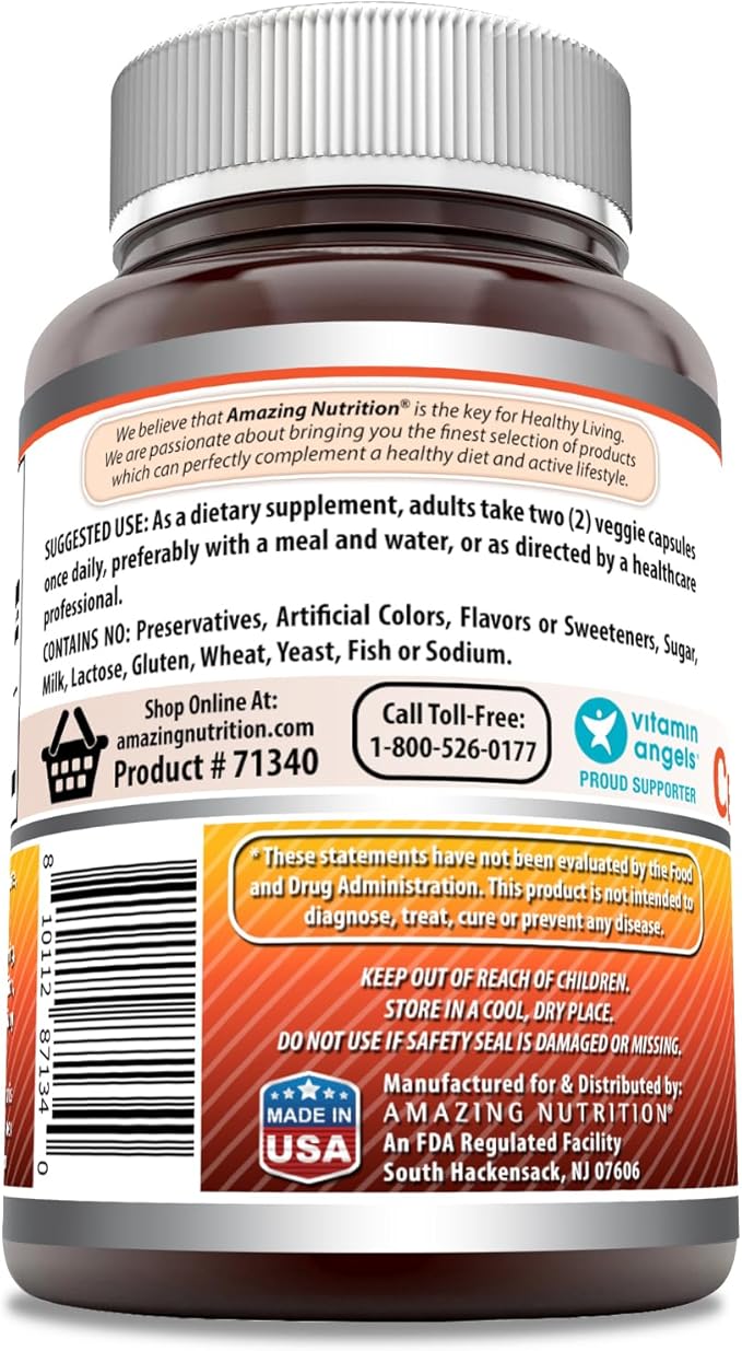 Amazing Formulas Berberine with Pure Ceylon 1200 Mg (1 Pack, 120 Count)