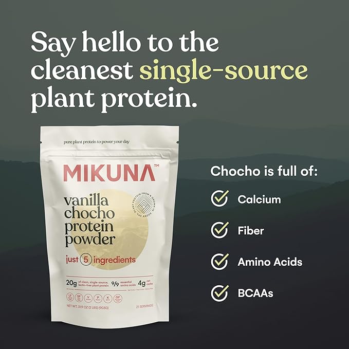 Mikuna Vegan Protein Powder (Vanilla, 21 Servings)