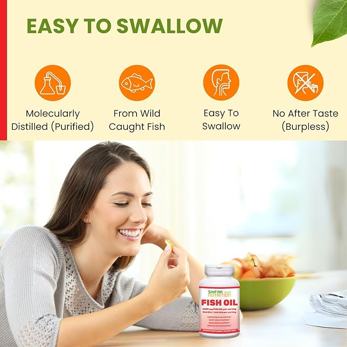 Halal Fish Oil Softgels 100 Ct, 3 Fish