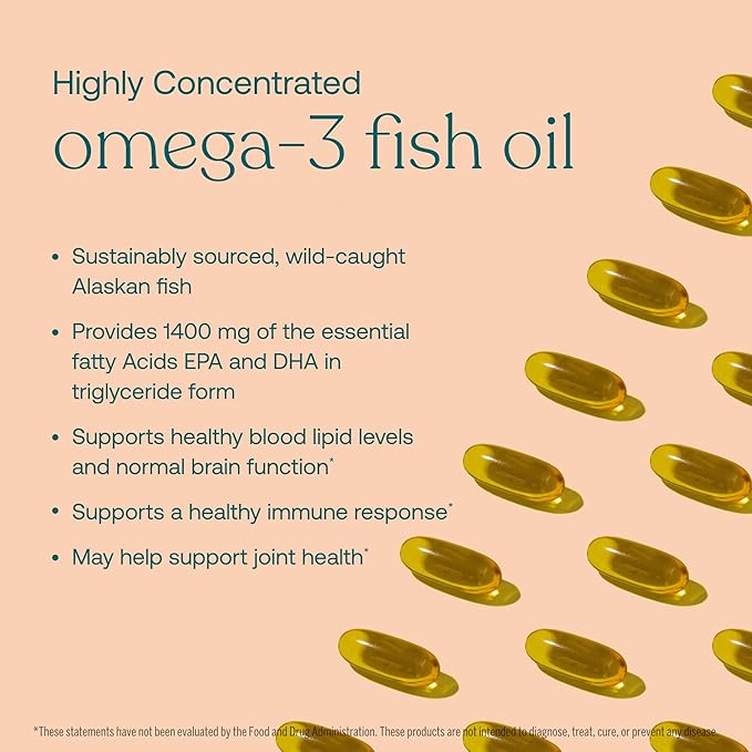 True Grace Omega-3 Fish Oil 120 Softgels 1400 mg