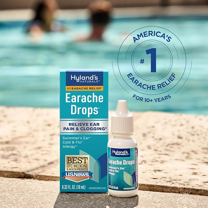Hyland's Earache Drops, Natural Relief of 4 & 0.33 Fl