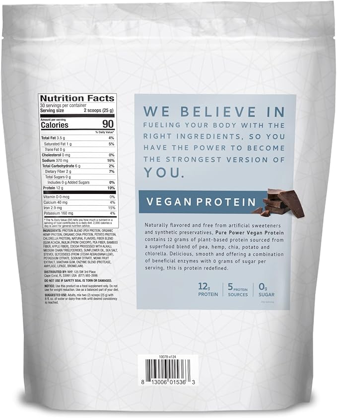 Dr. Mercola Vegan Protein Chocolate 1 lb 6.5 oz (750g)