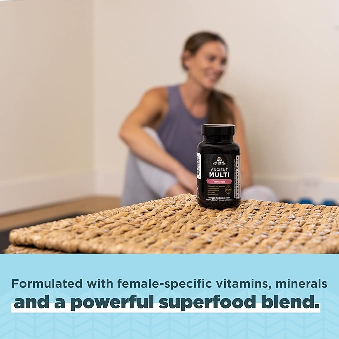 Ancient Nutrition Multivitamin for Women, Multi B12, Zinc, 90 Ct