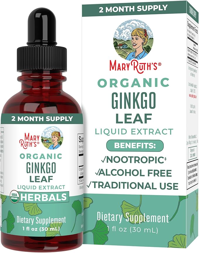 MaryRuth Organics Ginkgo Leaf Liquid Drops 60 Servings
