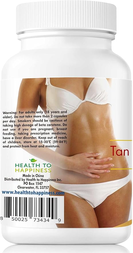 Tan Optimizer Plus+ – Tanning and Skin Health Supplement with Beta Carotene, L-Tyrosine, Collagen, and Vitamins | Immune System & Antioxidant Support | 30 Count