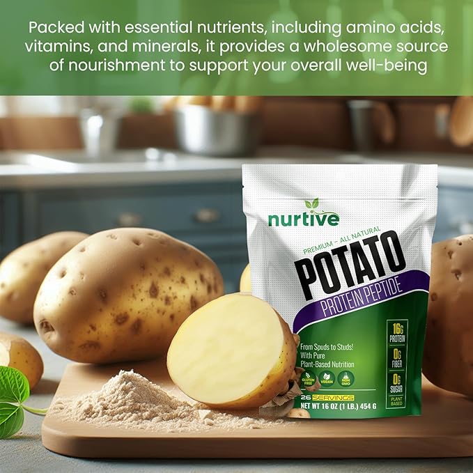 Potato Protein Peptide Powder 26 Servings (16 oz 454g)