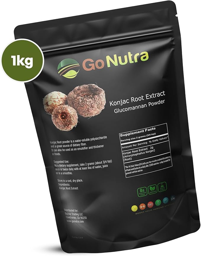 Konjac Root Extract Powder. Glucomannan Powder, 2.2lb 1kg 1kg