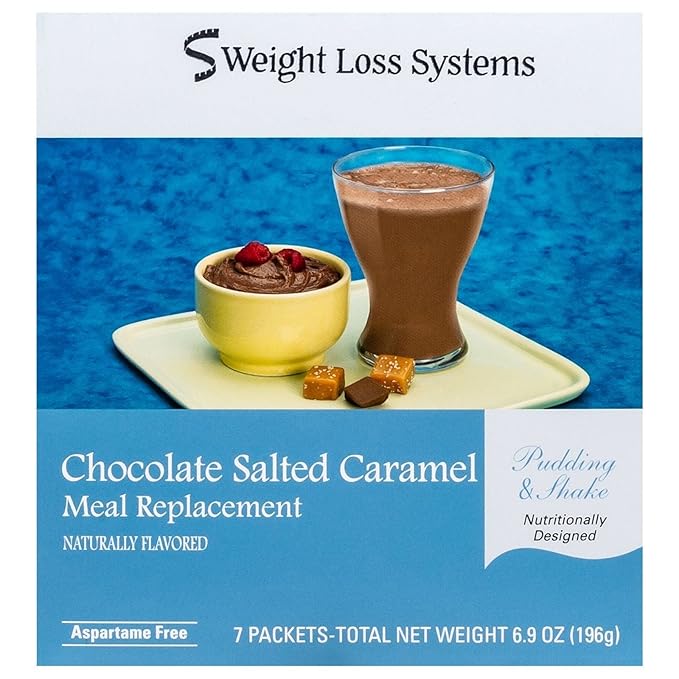 Chocolate Salted Caramel Aspartame Free Pudding/Shake 7/Box