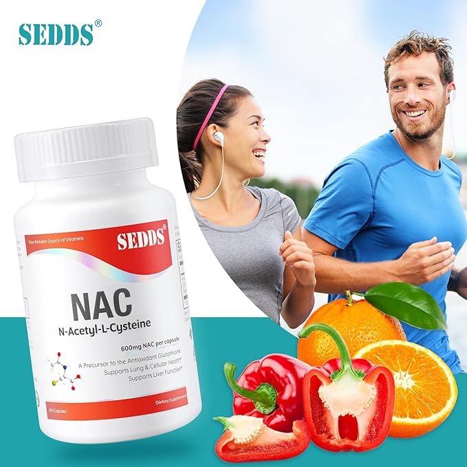 Supplements, N-Acetyl Cysteine (NAC) 600mg, 60