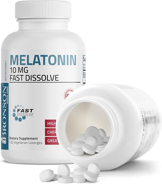 Bronson Melatonin 10mg Fast Dissolve Cherry 120 Count
