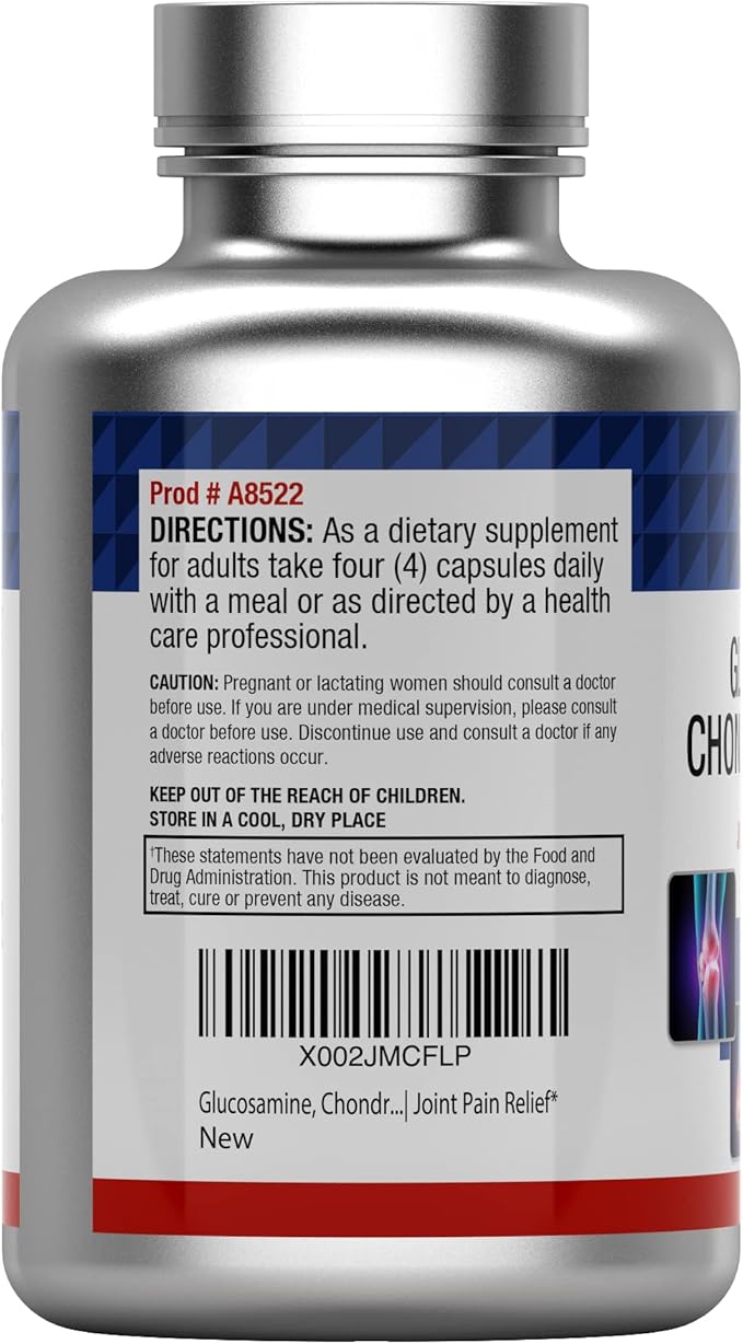 Glucosamine, Chondroitin, & MSM (4000 MG 240 Capsules)