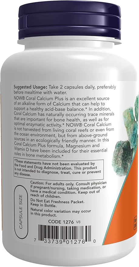 Now Foods Coral Calcium plus Magnesium, 100 veggie 2)
