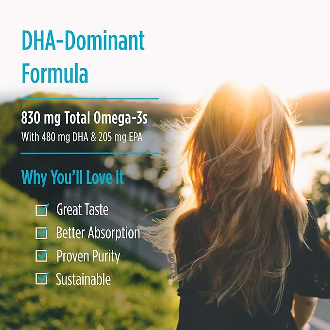 Nordic Naturals DHA, Strawberry 90 Soft 830 mg Omega-3 - 45 Servings