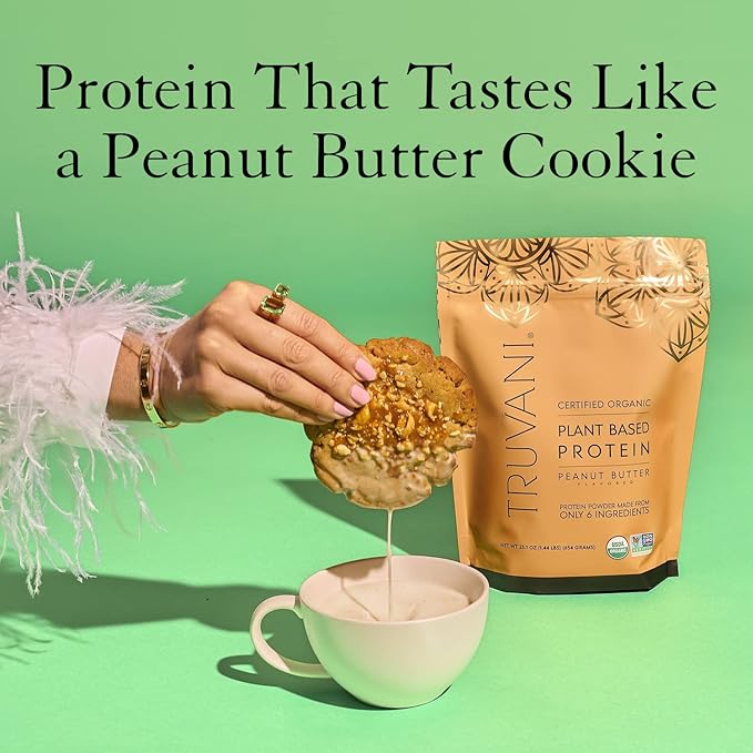 Truvani Vegan Pea Protein Powder 20g Organic 10 Servings