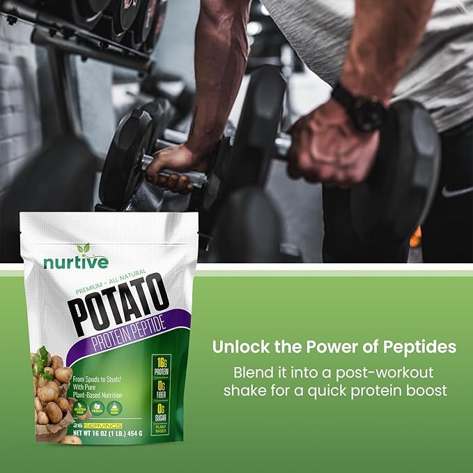 Potato Protein Peptide Powder 26 Servings (16 oz 454g)