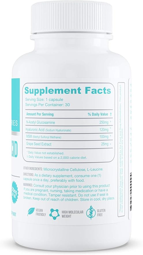 Hyalogic Hyaluronic Acid Delayed Release Capsules 120 mg (30 count)