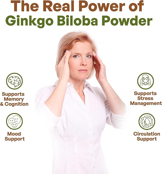 Go Nutra Ginkgo Biloba Extract Powder 10:1 Extra 8 oz.