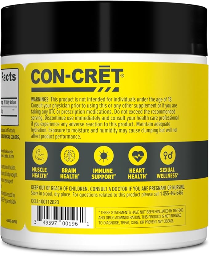 Creatine HCl Powder | Muscle, Cognitive, Cellular Energy Support | No Bloating or Cramps | USA Made & NSF Certified | Raspberry (100 Serving)