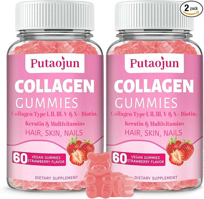 Collagen Gummies. Sugar Free 2500mg Hydrolyzed Collagen,15000mcg Boltin, 500mg Lrish 300mg Keratin,1500mcg Keratin,1500mcg Vitamin 180mg Vitamin 135mcg Vitamin 15mg Vitamin 15mg Zinc