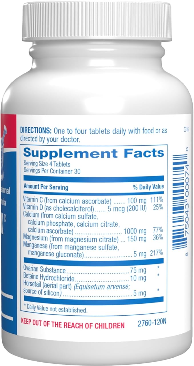 Osteo-Plex Bone Health Supplement for Women - Clinical Formula Bone Strength Supplement with Magnesium Calcium Vitamin D3 & Trace Minerals Complex - Easy to Swallow Gentle Tablets (120 Count)