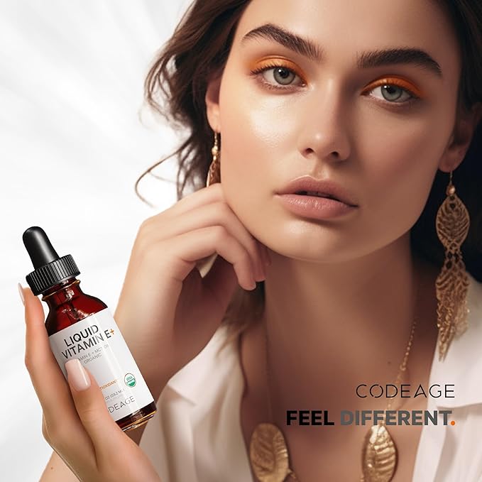 Codeage Liquid Vitamin E+ 2-Month Supply, 2 fl