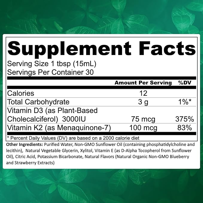 Manna Liposomal Vegan Vitamin D3 + K2