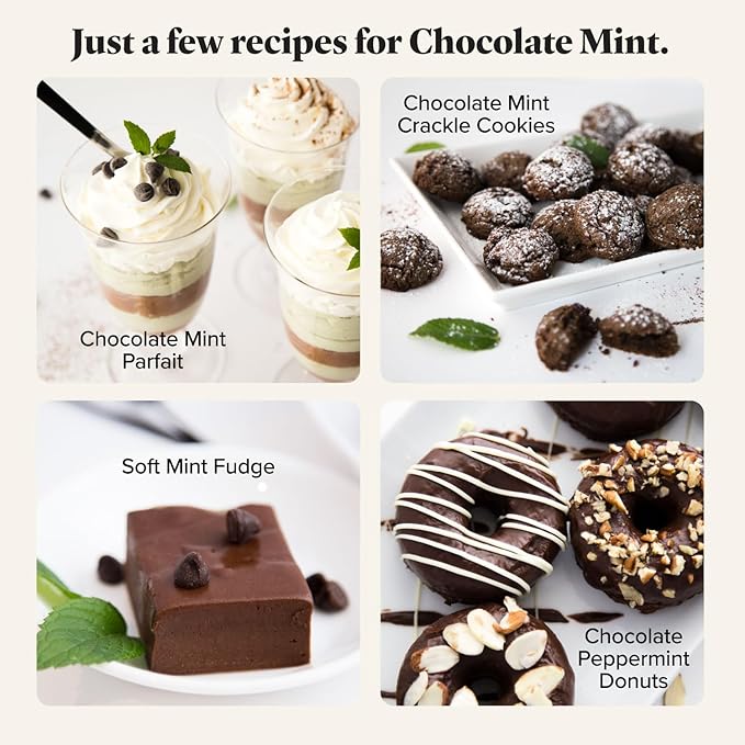 Keto Chow Chocolate Mint | Keto Meal Replacement Shake | Nutritionally Complete | Low Carb | Delicious Easy Meal Substitute | You Choose The Fat | 21 Meal Bulk Pack
