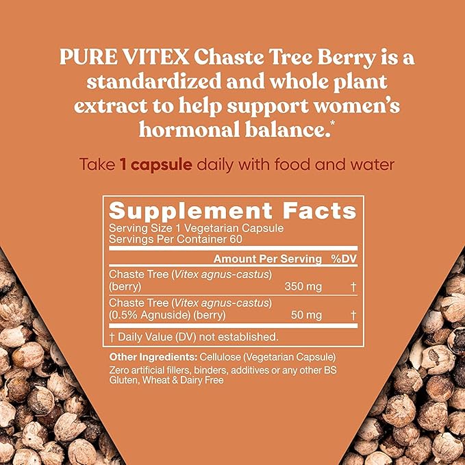 Vitex Pure 400 Mg Chasteberry – 60 Vegan
