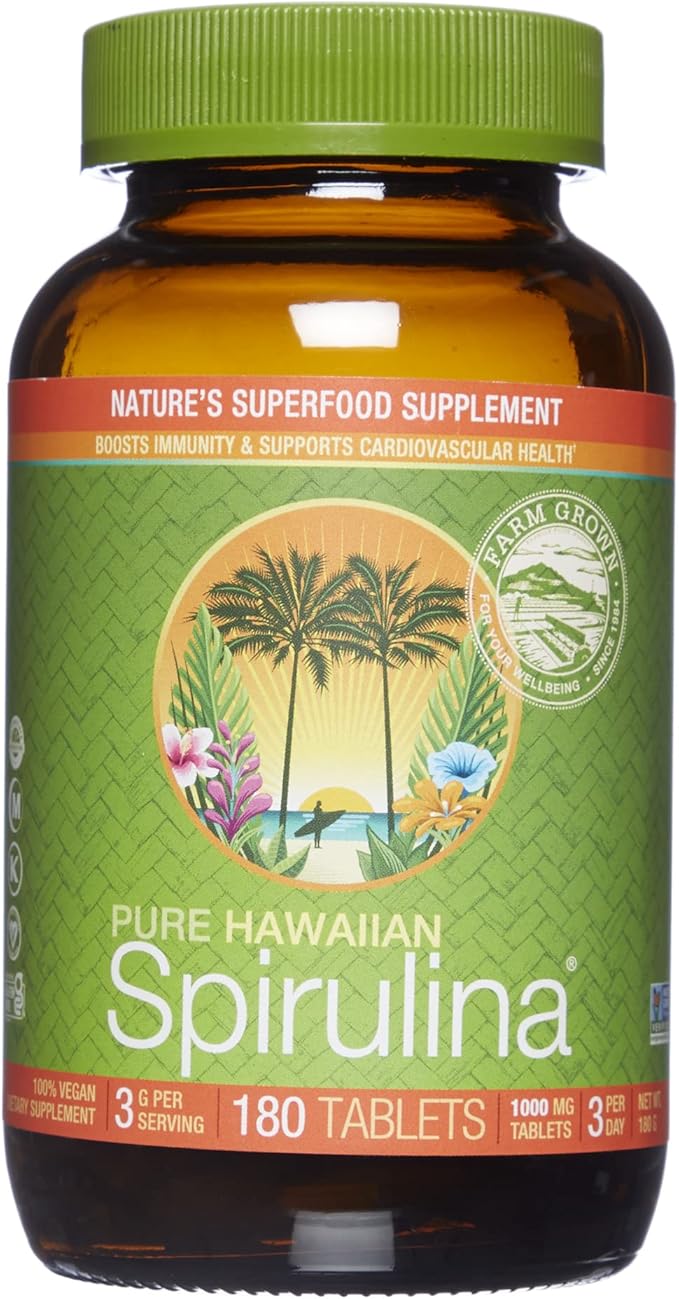 Nutrex Hawaii, Pure Hawaiian Spirulina 1000 mg 180 Count